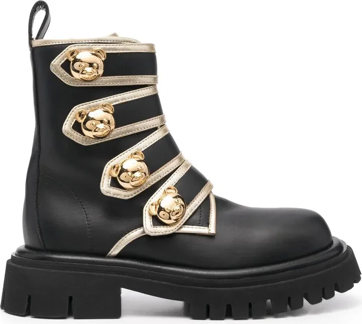 Side-Buckle Ankle Boots