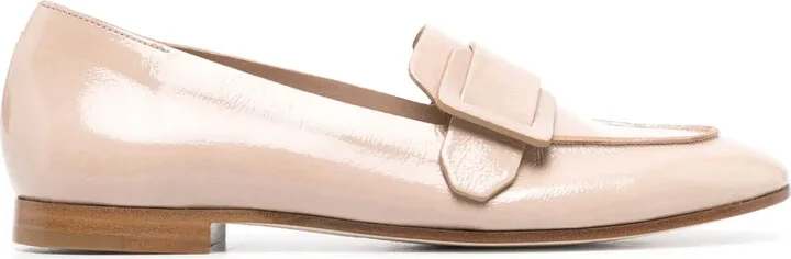 Side Buckle-Detail Loafers