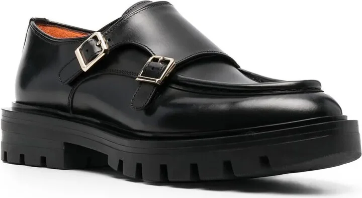 Side Buckle-Fastening Detail Loafers - Image 2