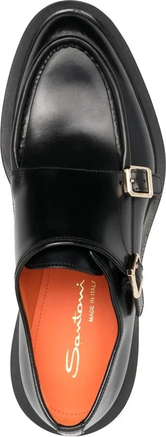 Side Buckle-Fastening Detail Loafers - Image 4