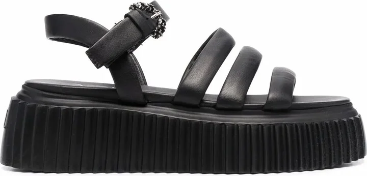 Side-Buckle Strap Sandals