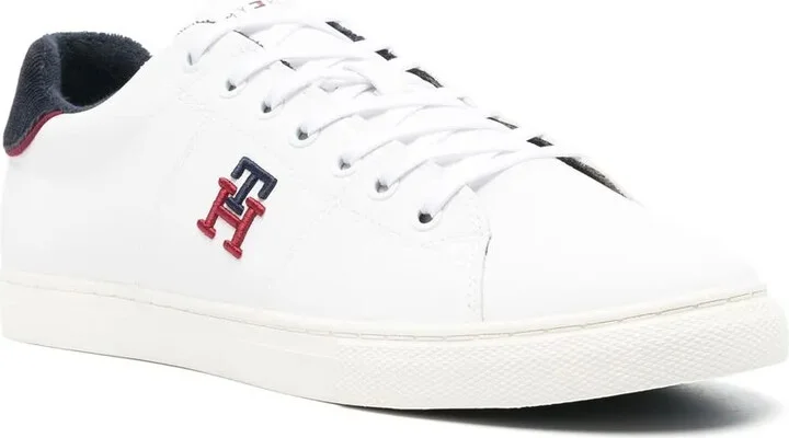 Side Embroidered-Logo Low-Top Sneakers - Image 2
