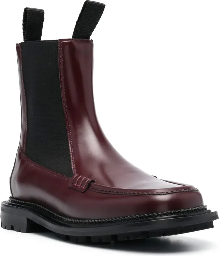 Side Gore ankle leather boots - Image 2