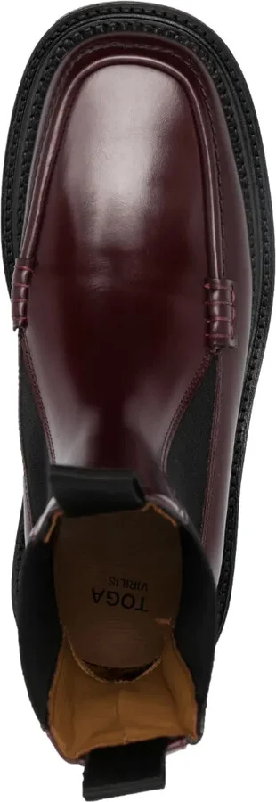 Side Gore ankle leather boots - Image 4