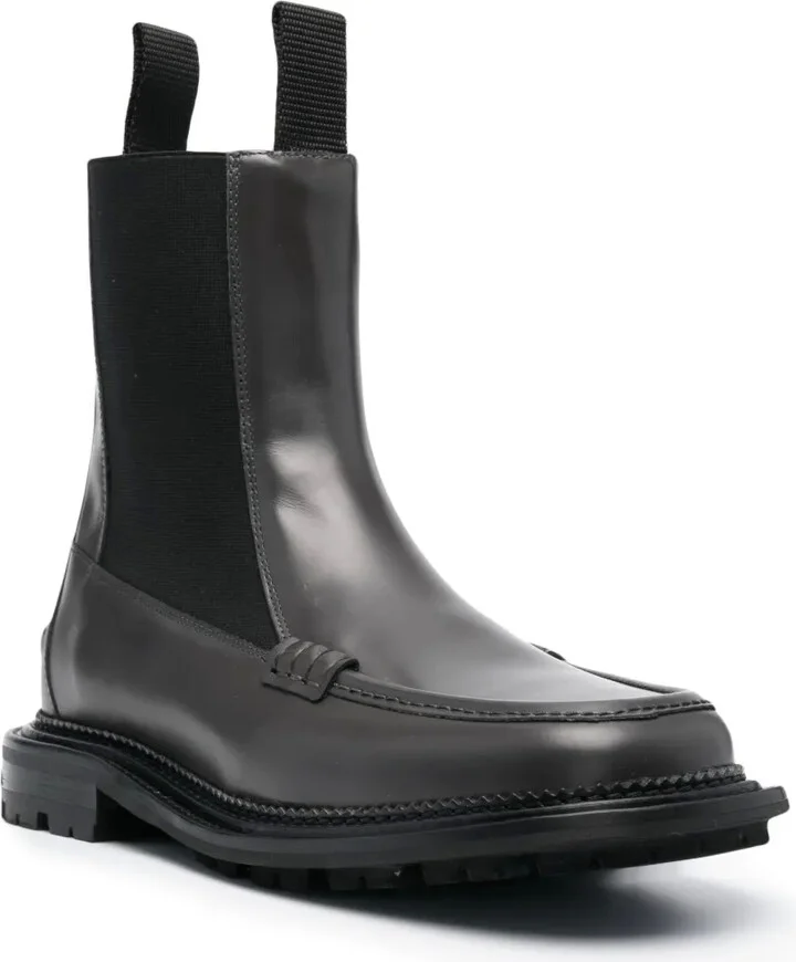 Side Gore ankle leather boots - Image 2