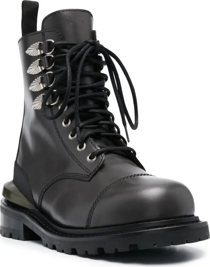 Side Gore leather ankle boots - Image 2