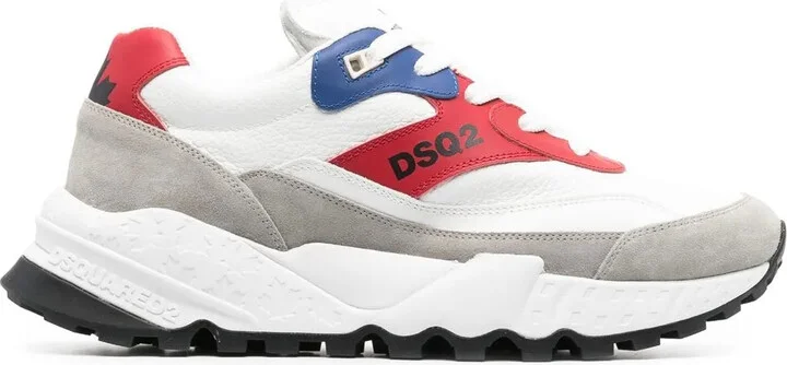 Side Logo-Print Chunky Sneakers