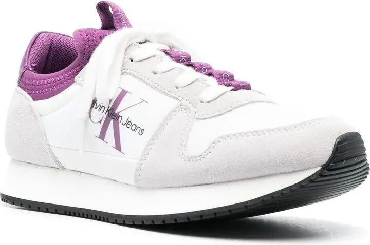 Side Logo-Print Low-Top Sneakers - Image 2