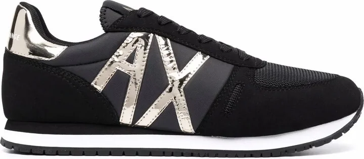 Side Logo-Print Sneakers