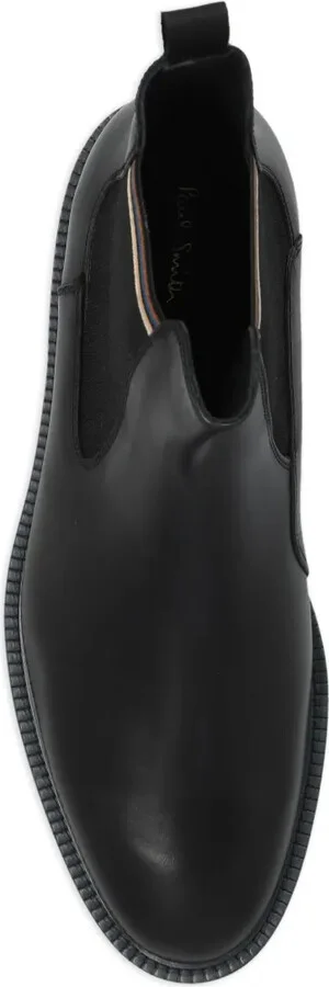 Side-Panel Leather Ankle Boots - Image 4