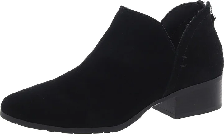Side Skip Womens Padded Insole Block Heel Chelsea Boots
