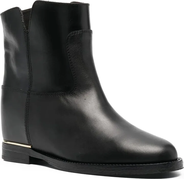Side Slit-Detail Ankle Boots - Image 2
