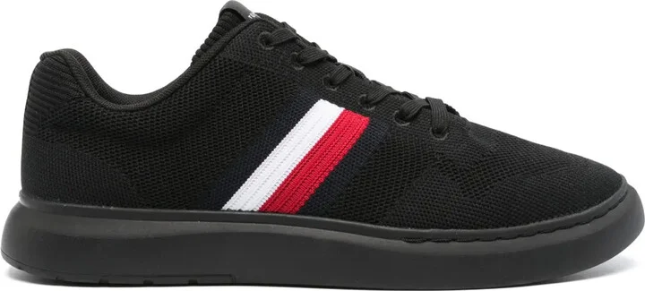 Side Stripe-Detail Mesh Sneakers