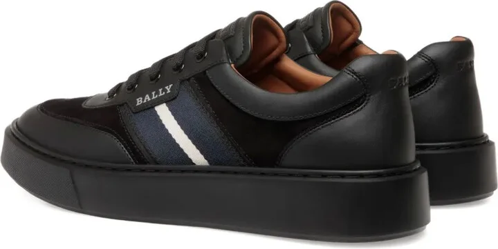 Side-Stripe Leather Sneakers - Image 4