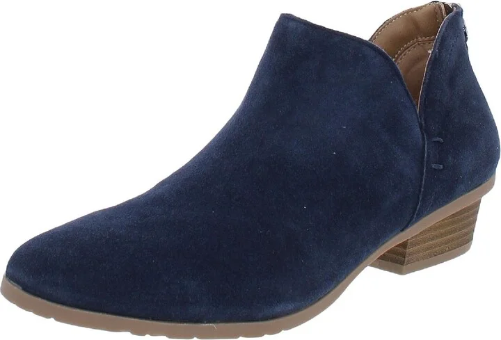 Side Way Womens Block Heel Booties