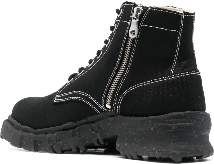 Side-Zip Canvas Boots - Image 3