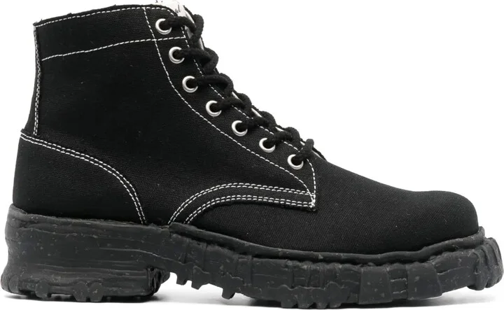 Side-Zip Canvas Boots
