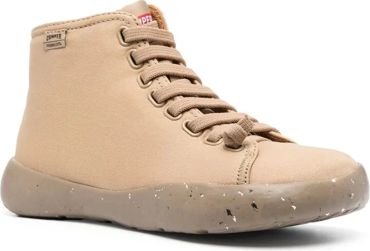 Side Zip-Fastening High-Top Sneakers - Image 2