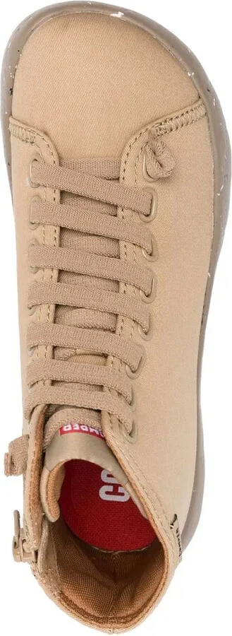 Side Zip-Fastening High-Top Sneakers - Image 4