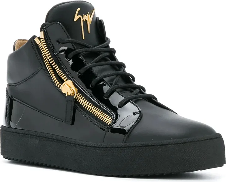 Side-Zip High-Top Sneakers - Image 2