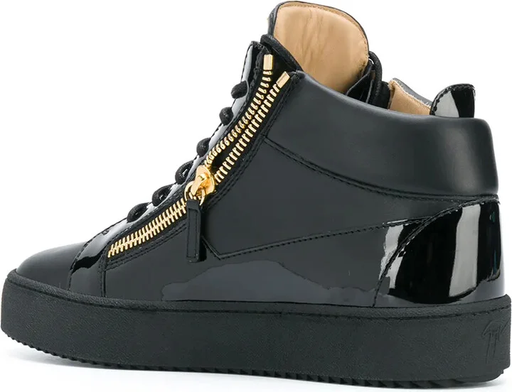 Side-Zip High-Top Sneakers - Image 3