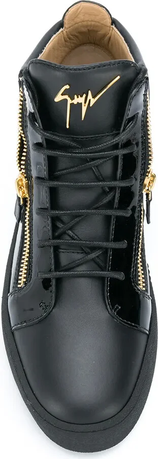 Side-Zip High-Top Sneakers - Image 4