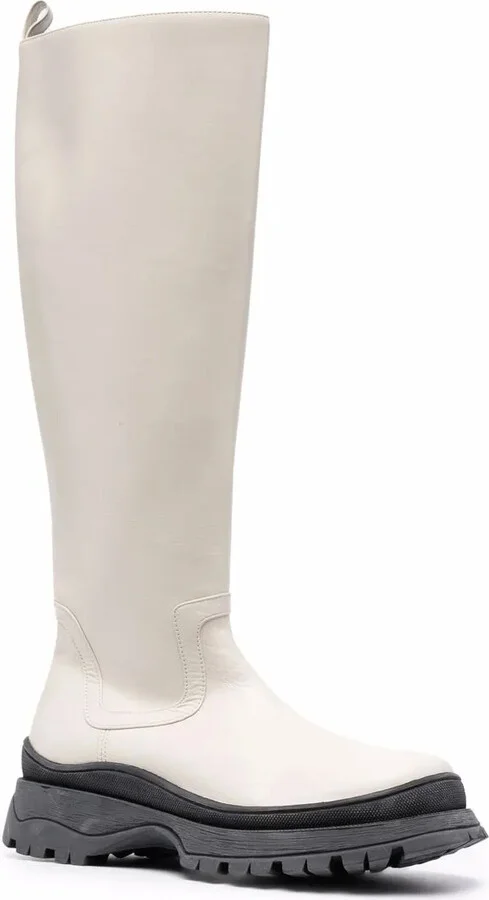 Side Zip Leather Boots - Image 2