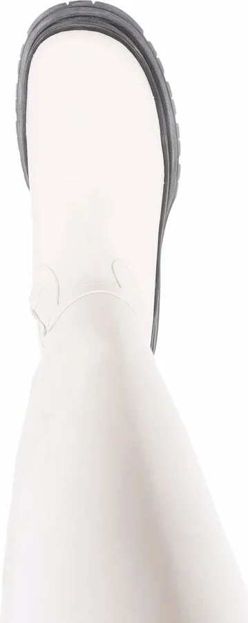 Side Zip Leather Boots - Image 4