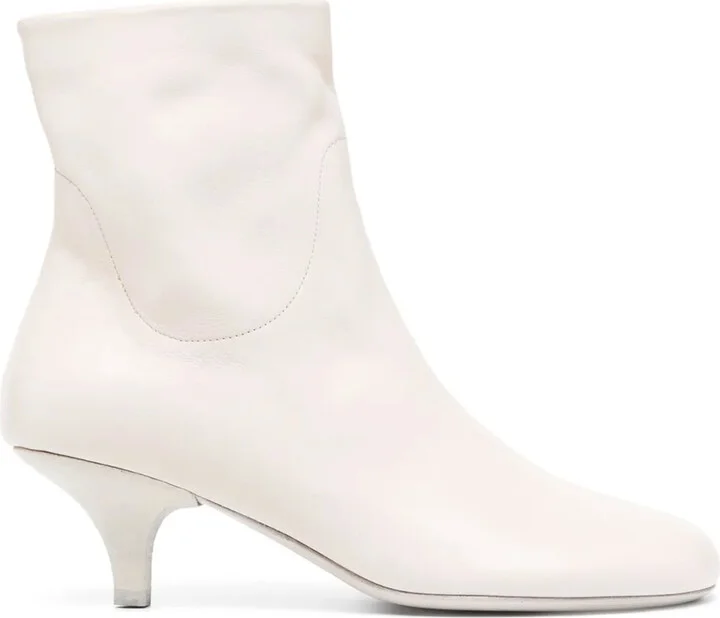 Side-Zip Leather Boots