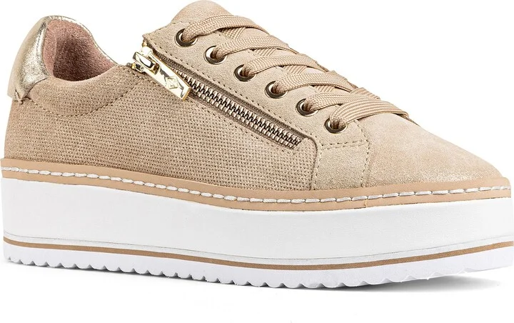 Side Zip Platform Sneaker