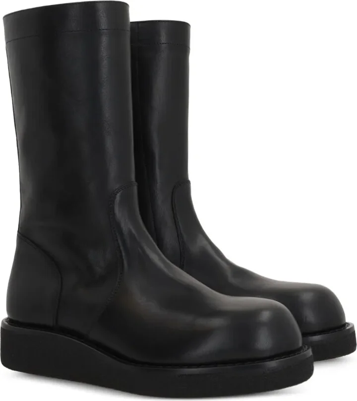 Side-Zip Round-Toe Boots - Image 2