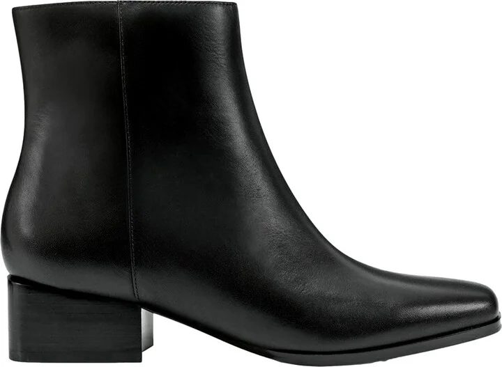 Sidney Bootie Black Leather SESIDNEY Women's