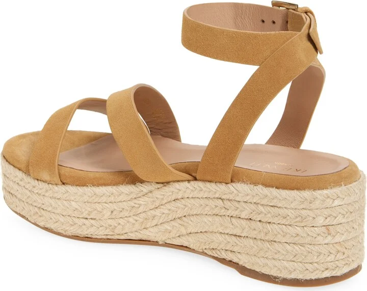 Siena Ankle Strap Espadrille Platform Wedge Sandal - Image 2