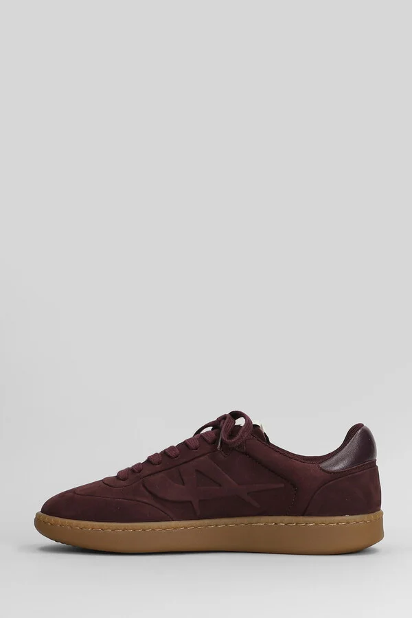 Siena Sneakers In Bordeaux Nubuck - Image 3