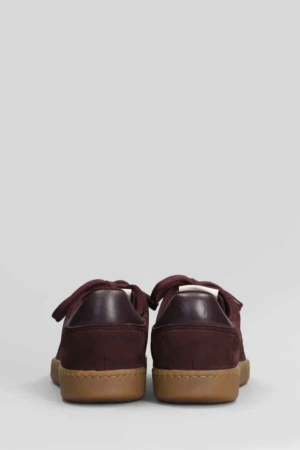 Siena Sneakers In Bordeaux Nubuck - Image 4