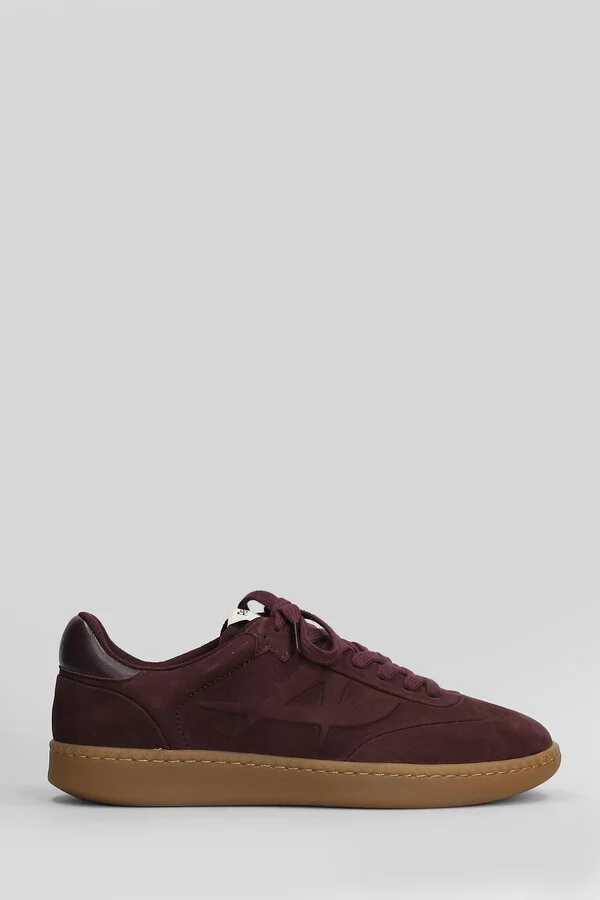 Siena Sneakers In Bordeaux Nubuck