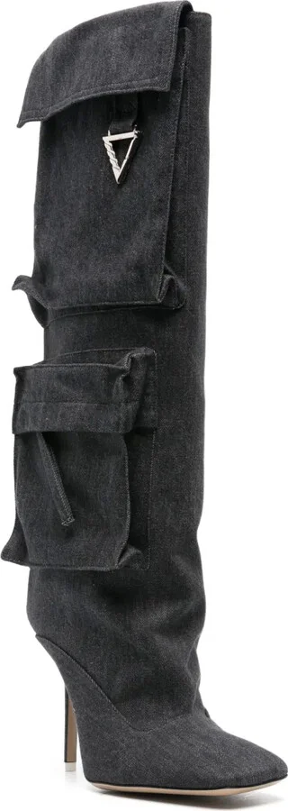 Sienna 105mm denim boots - Image 2