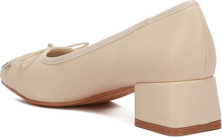 Sienna Block Heel Ballerina Pump - Image 2