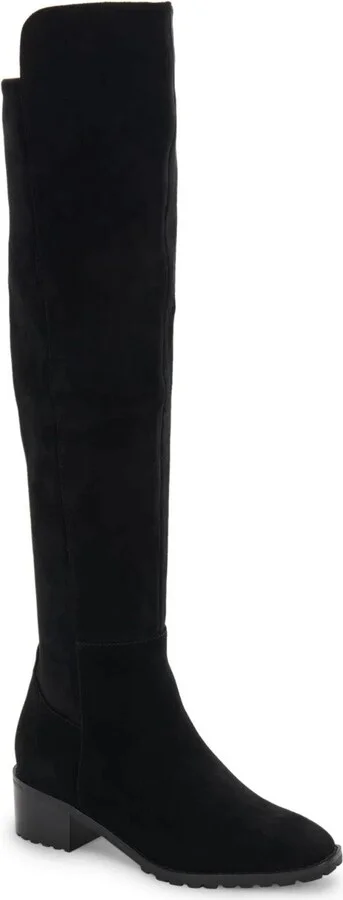 Sierra B6747 Boots Women's Black Suede Waterproof Over The Knee ZPO3472