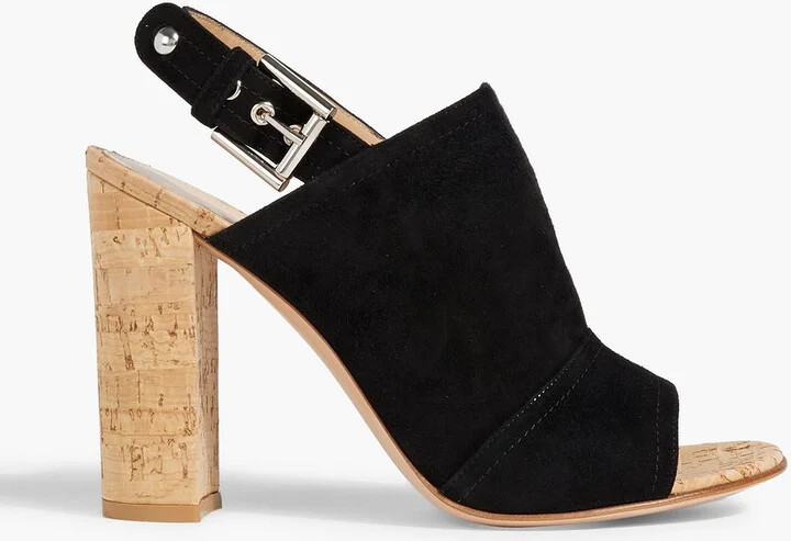 Sierra suede slingback sandals