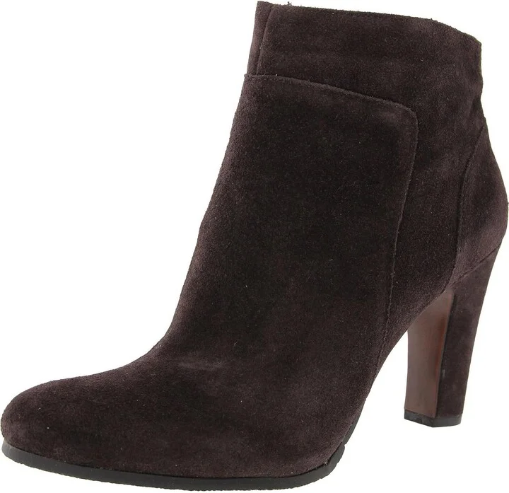 Sierra Womens Zipper Faux Suede Ankle Boots