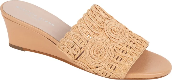 Siesta Raffia Wedge Slide Sandal