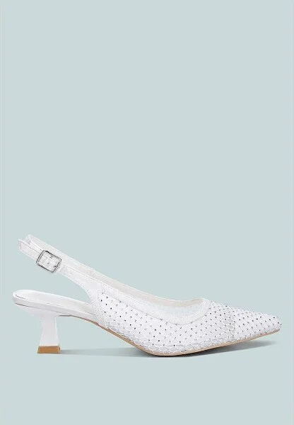 Siev Rhinestone Slingback Mules Women