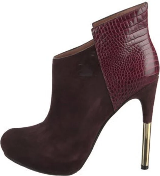 Burgundy, Pattern Prints