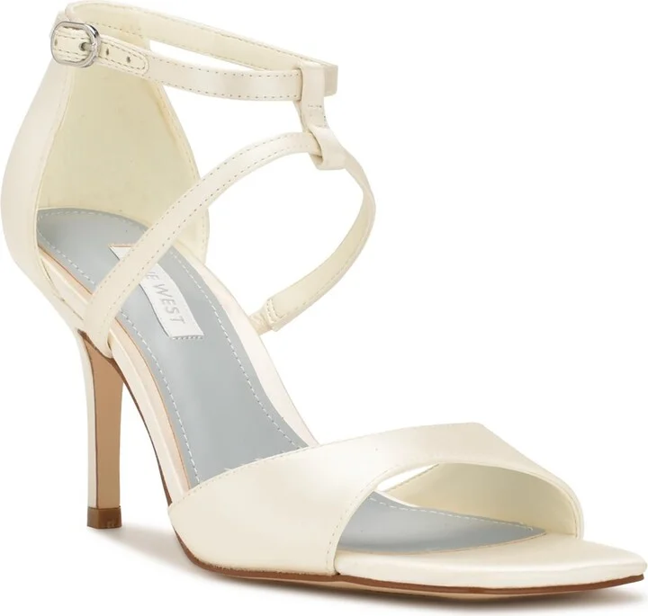 Sighs Womens Satin Square Toe Heels