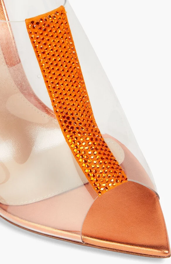 Sigma crystal-embellished PVC mules - Image 4