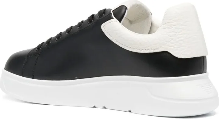 Signature Logo-Print Leather Sneakers - Image 3