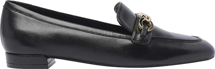 Signature Square Leather Loafers