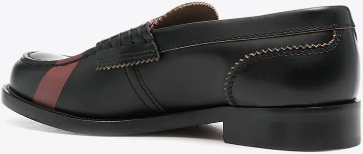 Signature X Print Leather Loafers - Image 2
