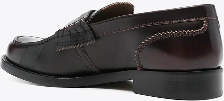 Signature X Print Leather Loafers - Image 2